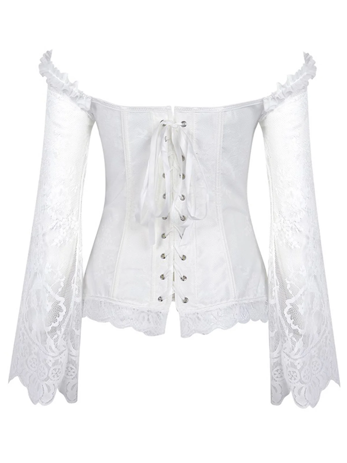 Halloween Steampunk Lace Patchwork Corset - Image 3