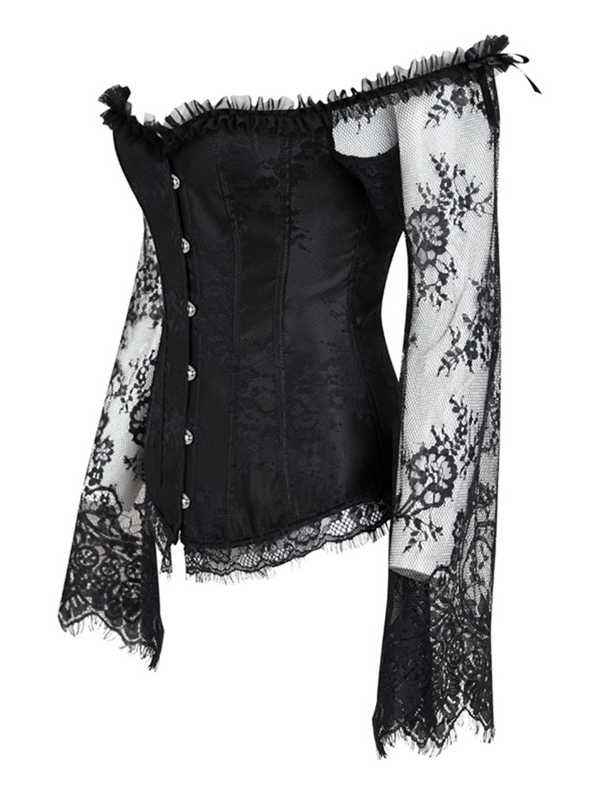 Halloween Steampunk Lace Patchwork Corset - Image 5