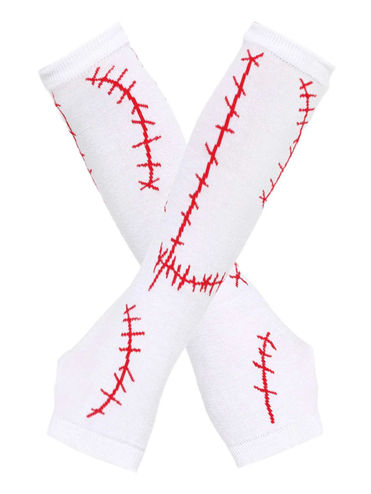Halloween Stitched Print Fingerless Gloves & Socks - Image 4