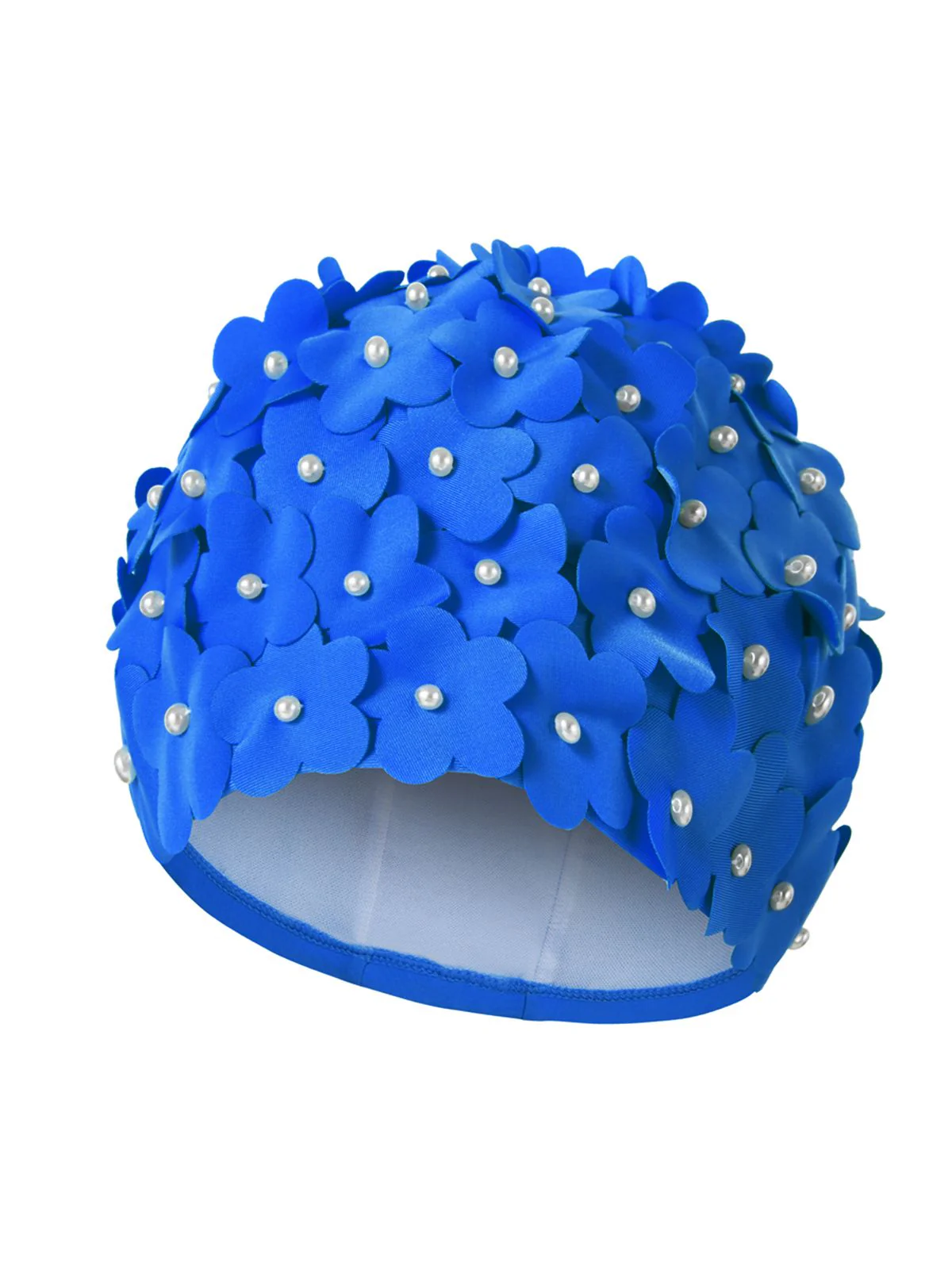 Hand-made Pearl Three-Dimensional Swimming Cap - Image 2