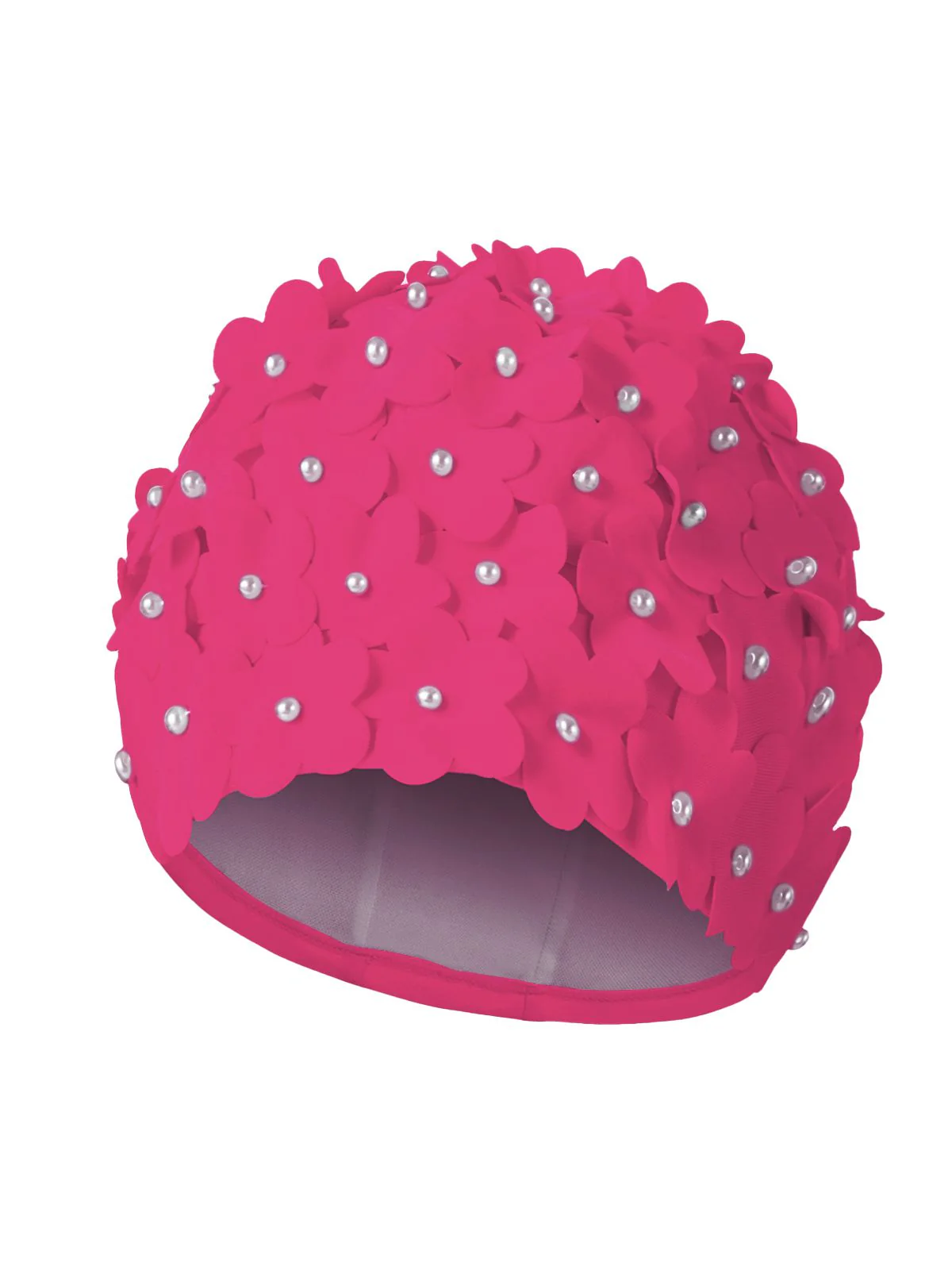 Hand-made Pearl Three-Dimensional Swimming Cap - Image 6