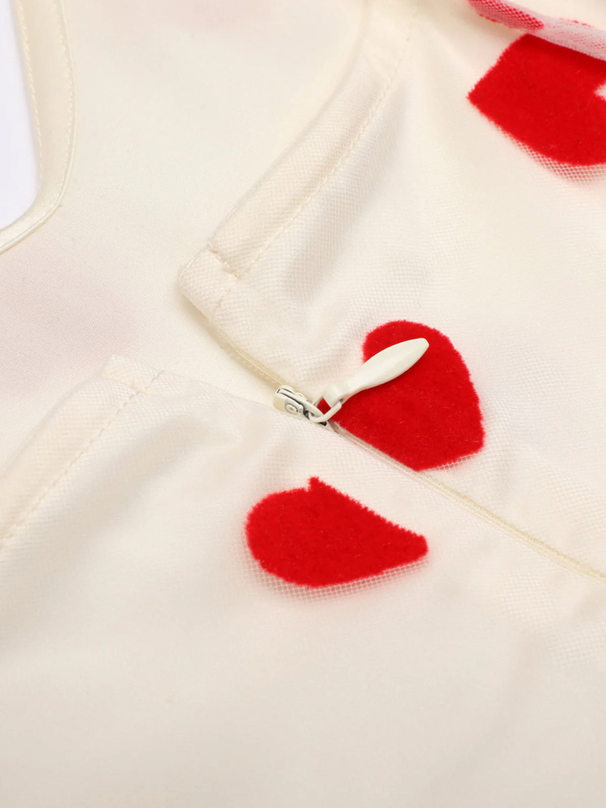 Heart 1950s Mesh Sling Dress - Image 6