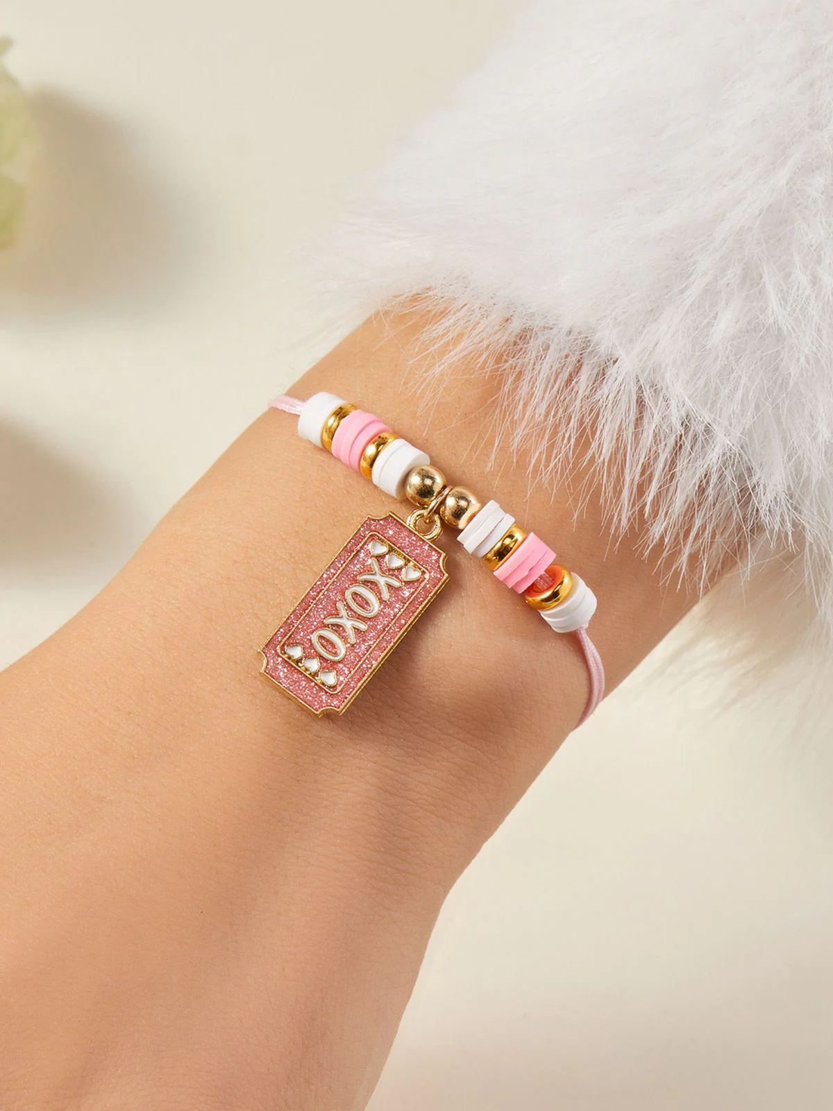Heart Love Adjustable Woven Valentine's Day Bracelet - Image 6