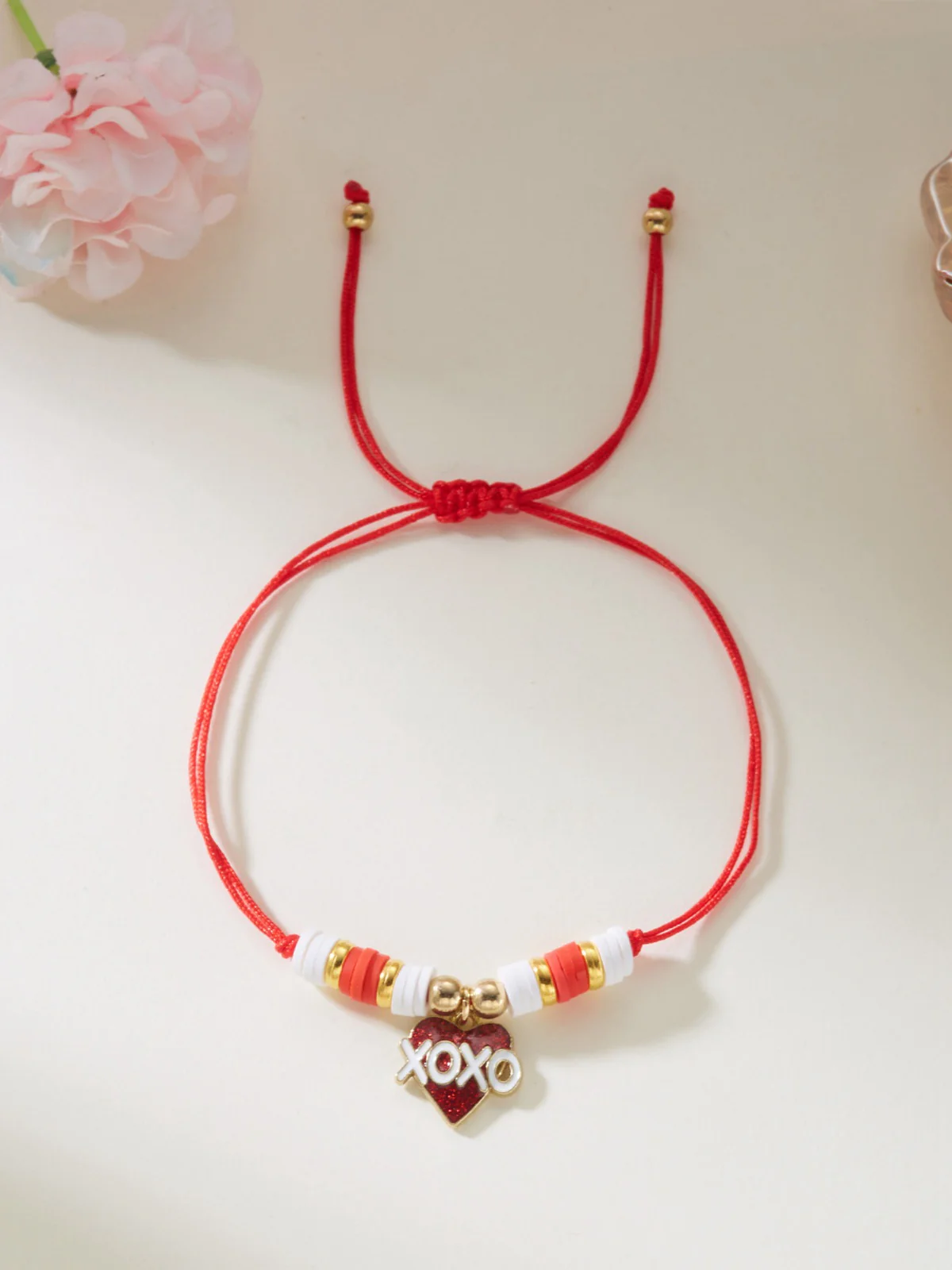 Heart Love Adjustable Woven Valentine's Day Bracelet - Image 7