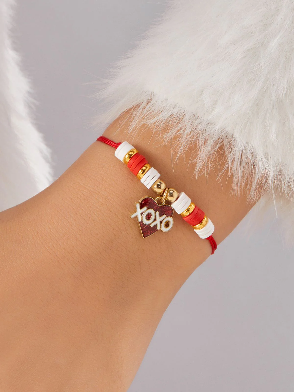 Heart Love Adjustable Woven Valentine's Day Bracelet - Image 8