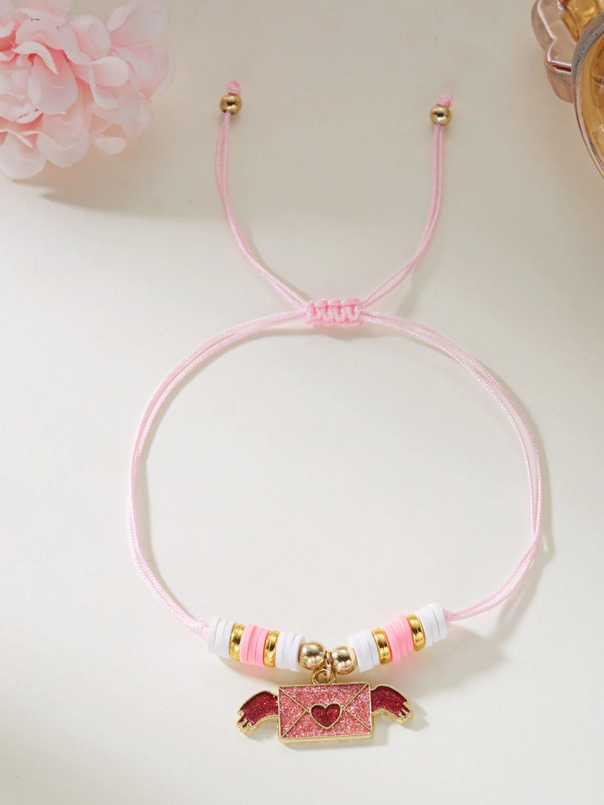 Heart Love Adjustable Woven Valentine's Day Bracelet - Image 9