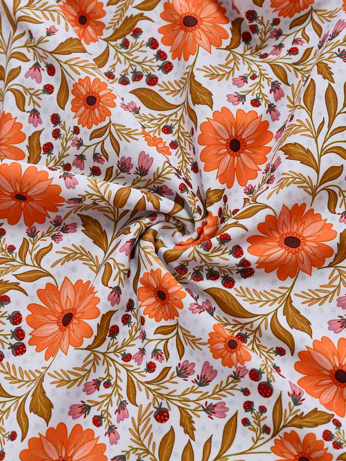 Khaki 1950s Floral Keyhole One-Piece Swimsuit - Image 4
