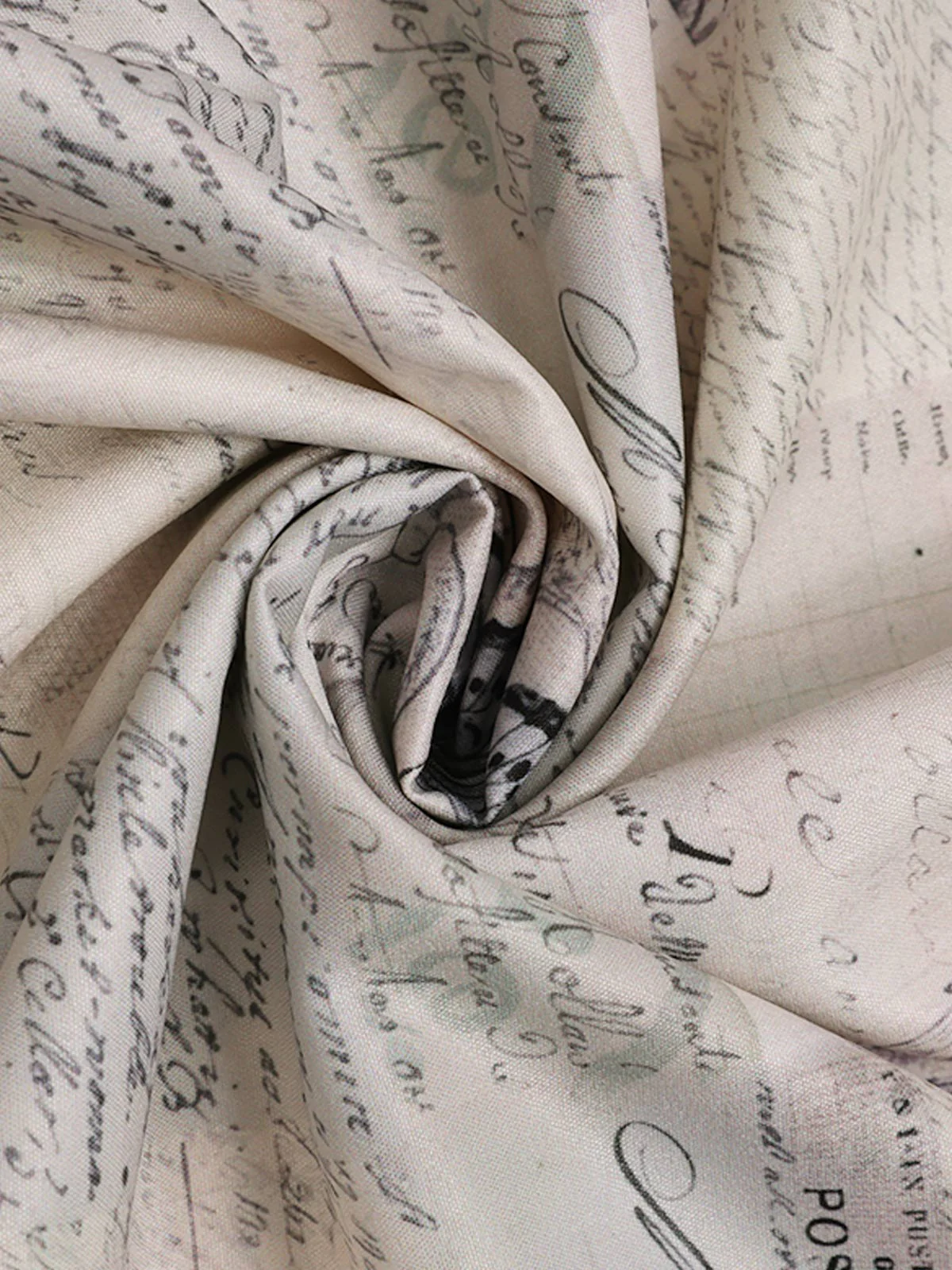 Khaki 1950s Newspaper Butterfly Patchwork Dress - Image 8