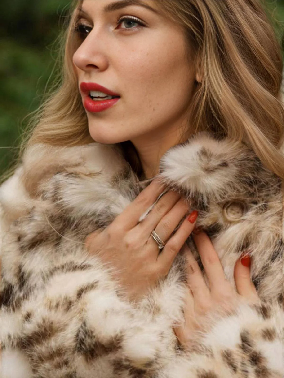 Leopard 1940s Imitation Fur Coat With Belt - Image 8
