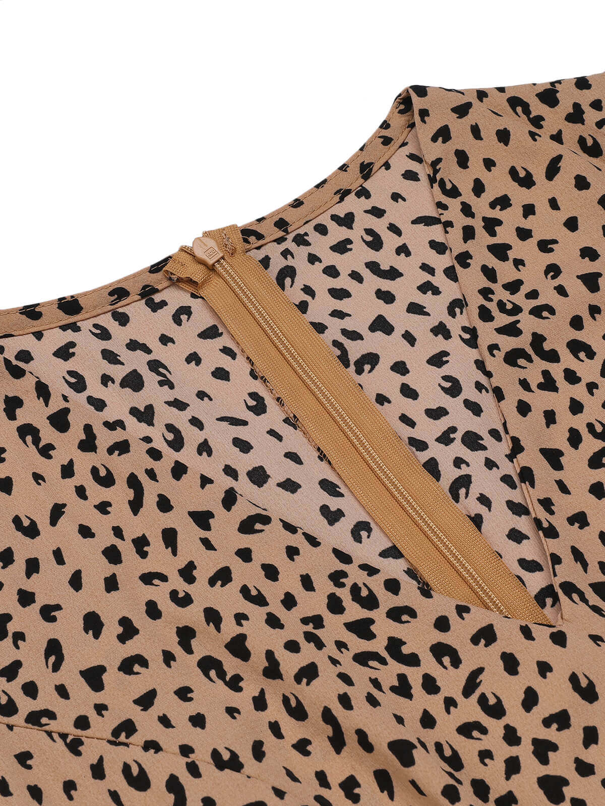 1930s Leopard Print Mullet Sleeves V-neck Romper - Image 5