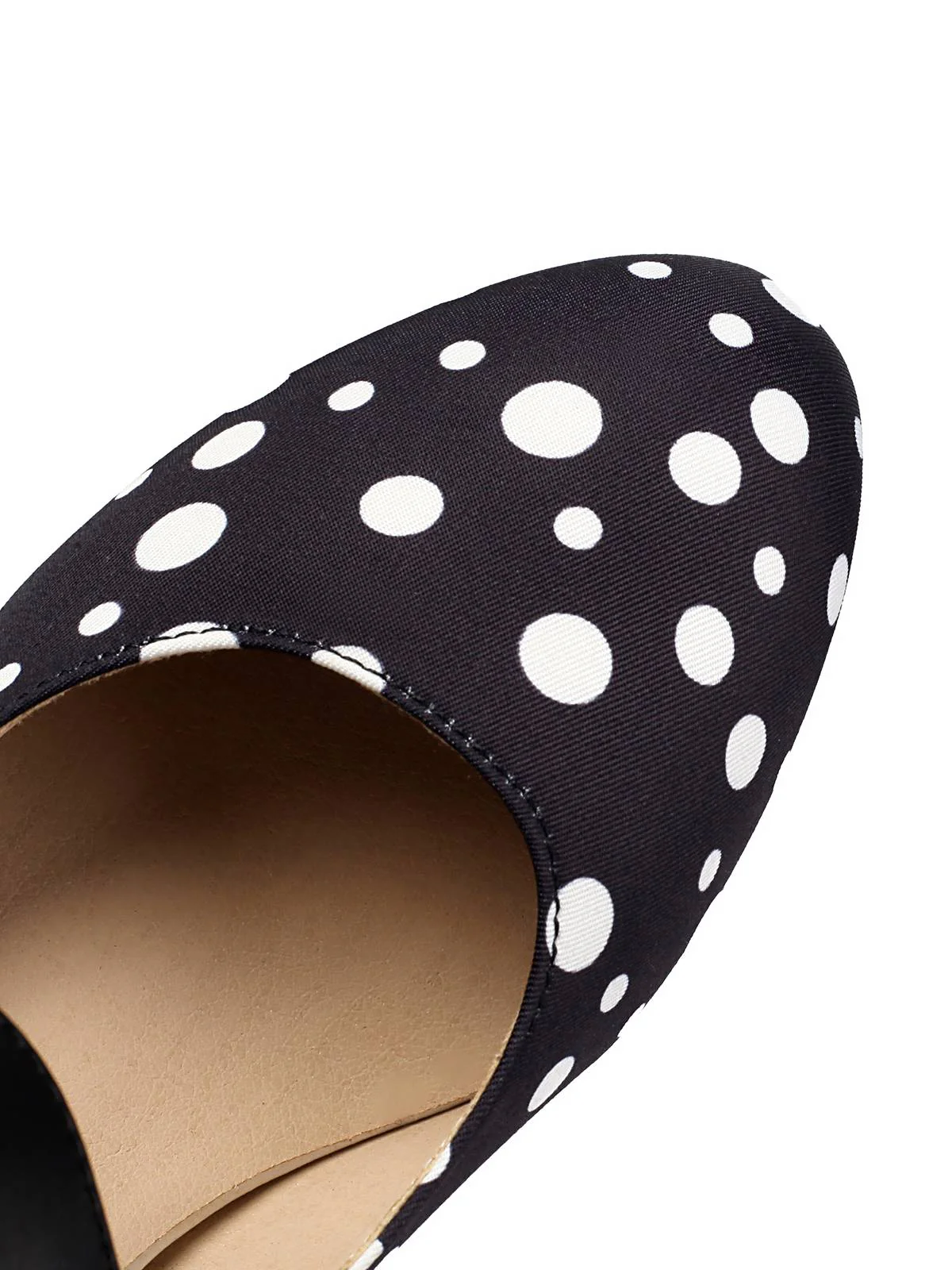 Mary Jane Polka Dots Bowknot Chunky Heels - Image 7