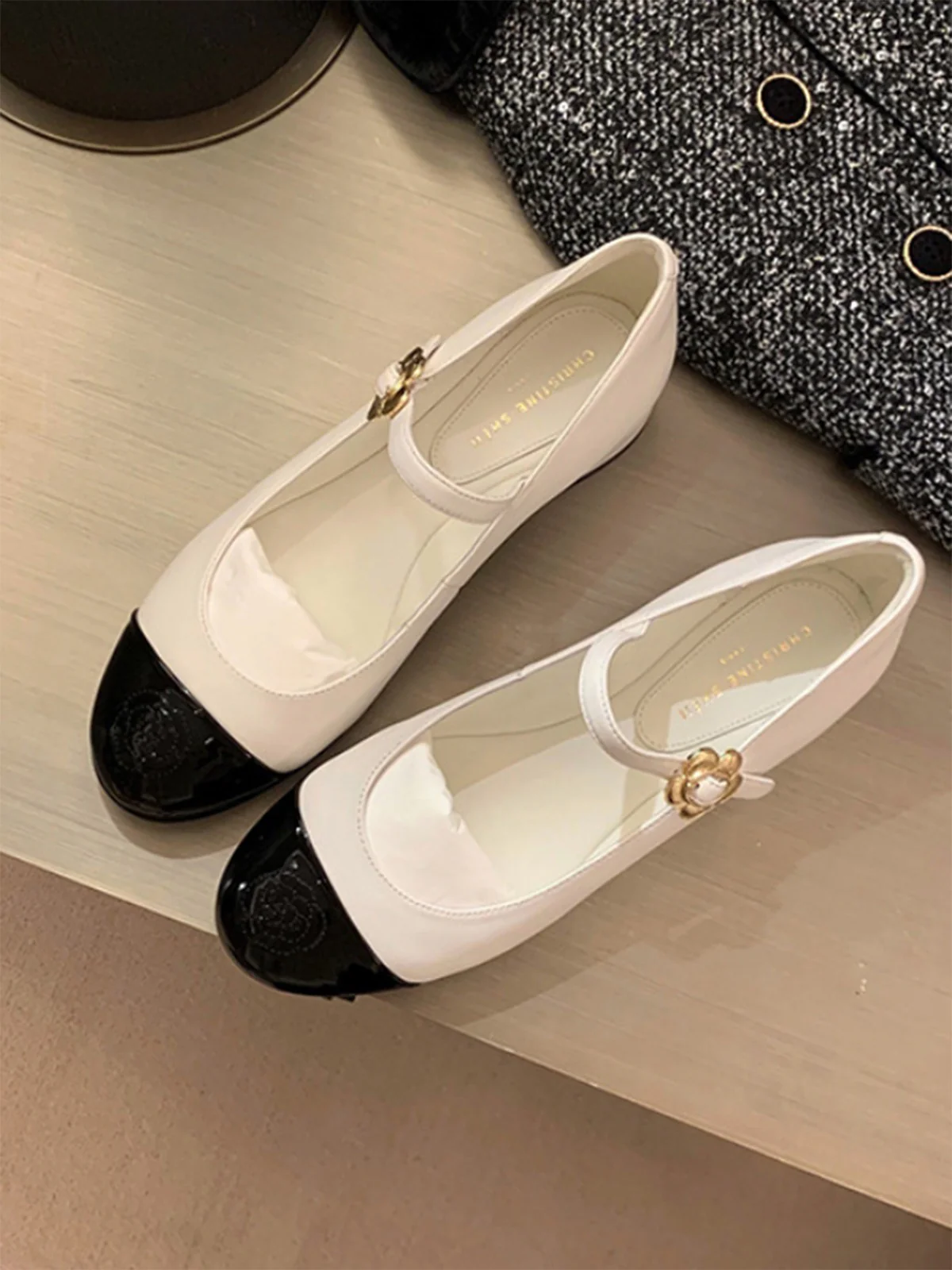 Mary Jane Thick Heel Leather Shoes - Image 2