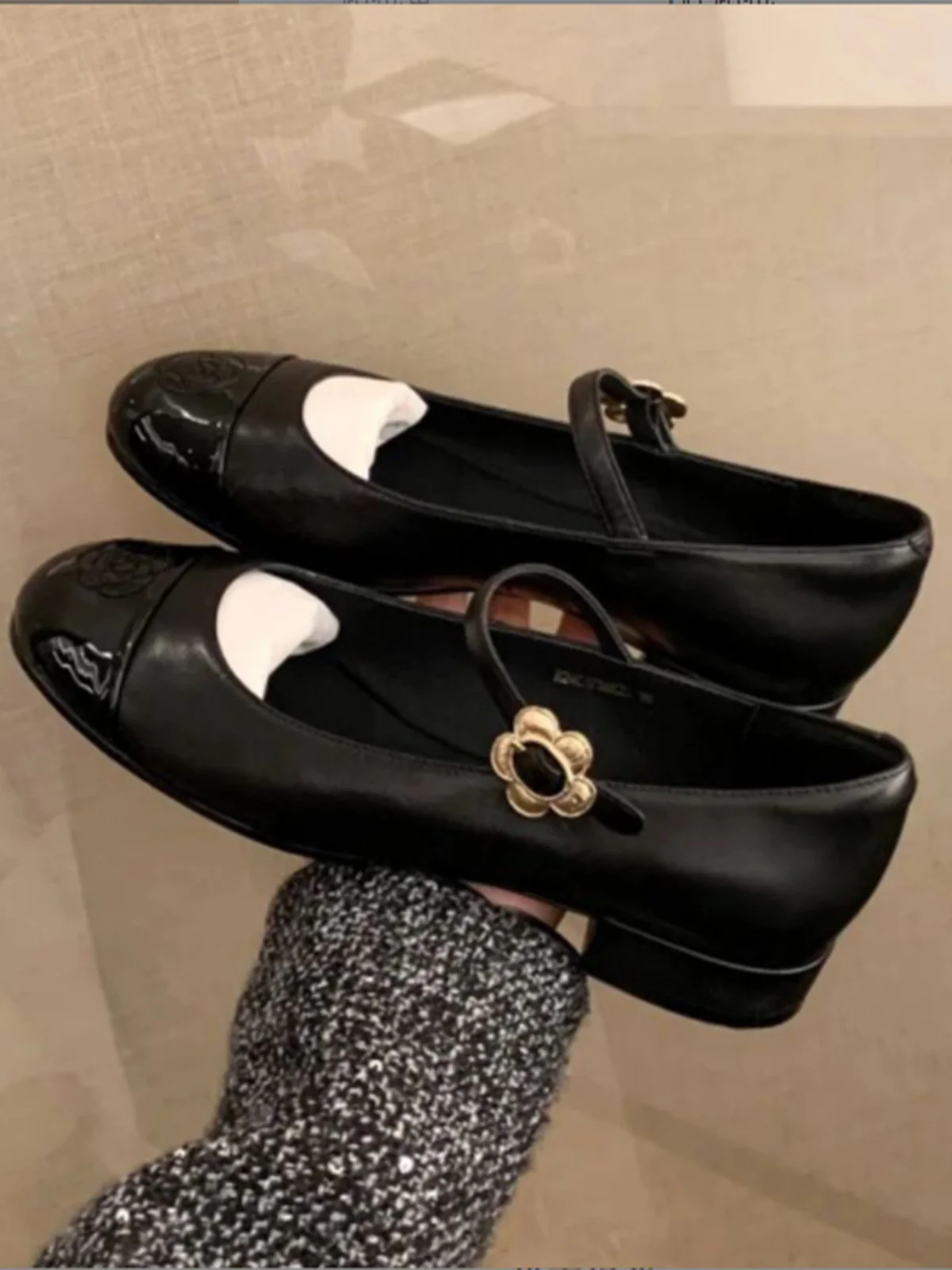 Mary Jane Thick Heel Leather Shoes - Image 9