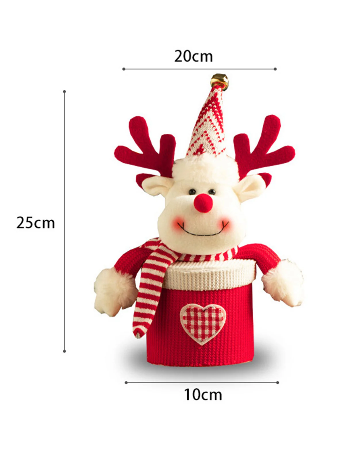 Merry Christmas Cartoon Plush Knit Gift Box - Image 4