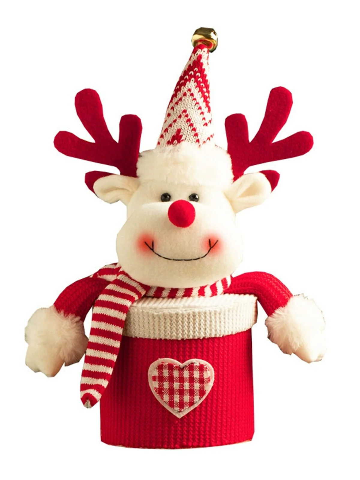Merry Christmas Cartoon Plush Knit Gift Box - Image 5