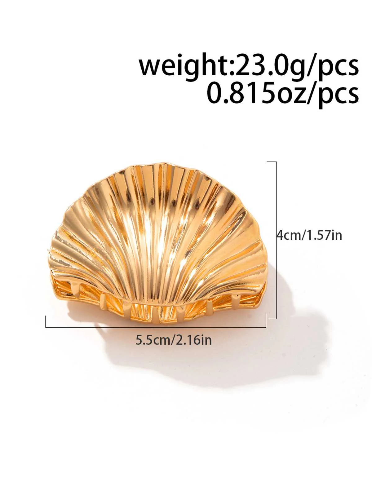 Metallic Alloy Shell Small Hairpin - Image 3