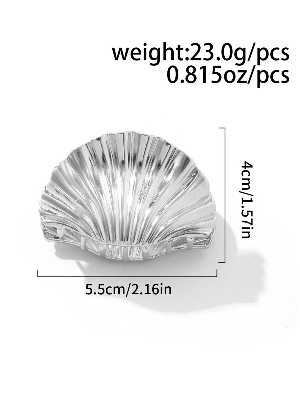 Metallic Alloy Shell Small Hairpin - Image 6