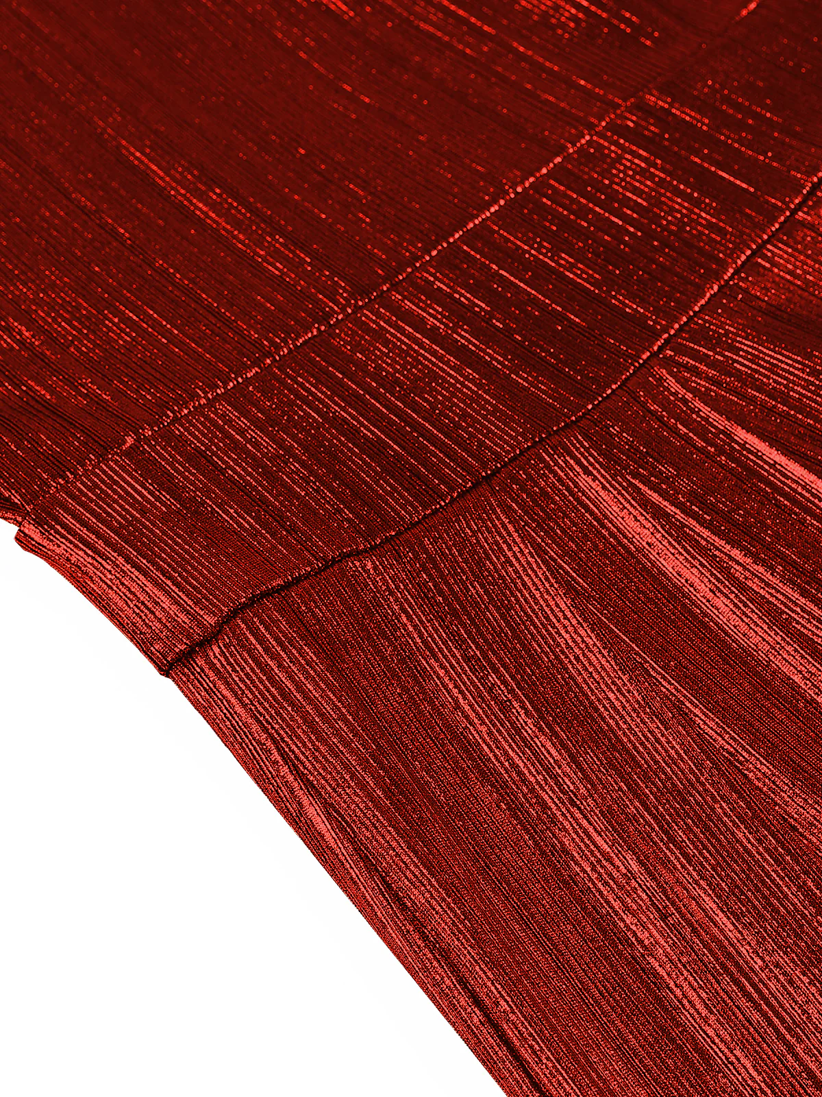 Metallic Red 1980s Cowl Neck Spaghetti Strap Jumpsuit - Image 4