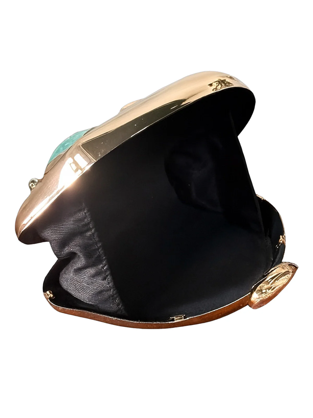 Metallic Stone Inlay Evening Bag - Image 6