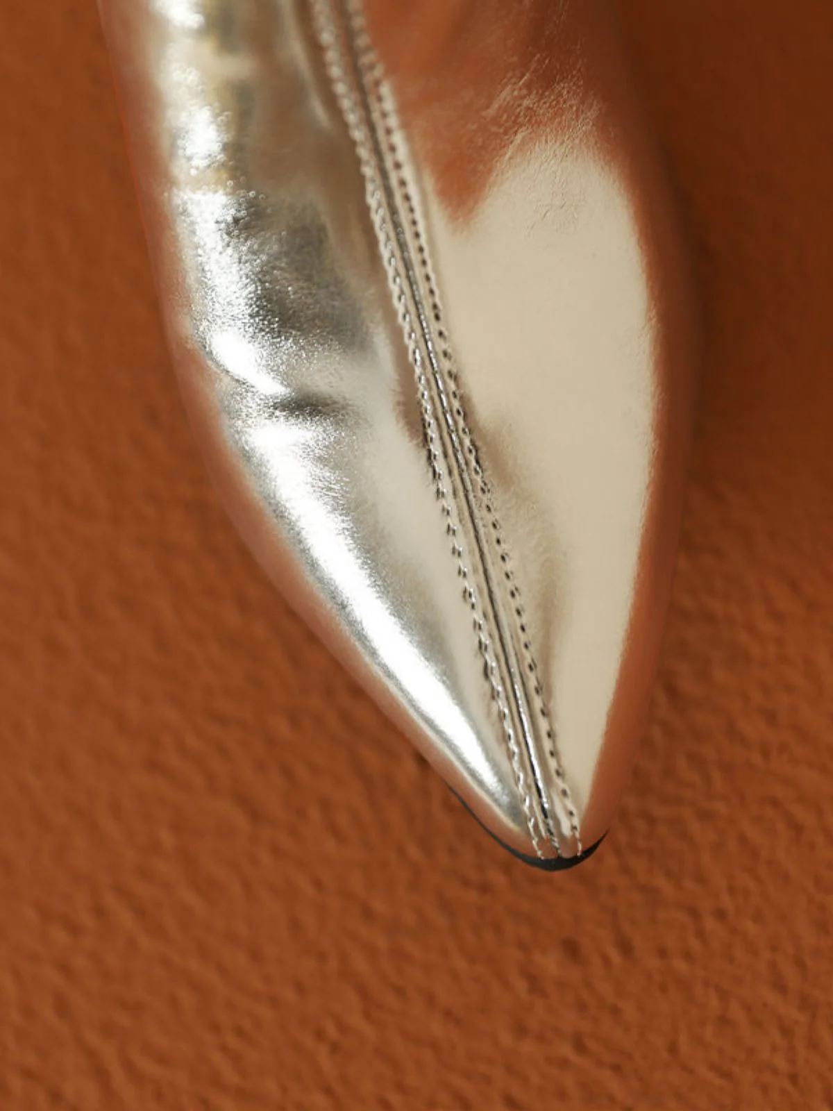 Metallic Thigh-High Block Heel Boots - Image 6
