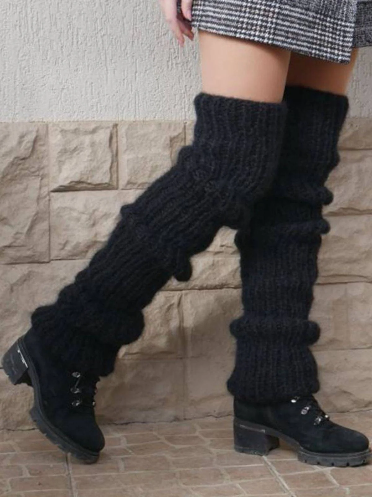 Mohair knitted Long-Pile Socks - Image 2