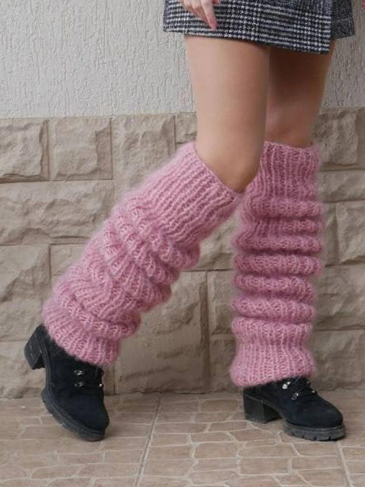 Mohair knitted Long-Pile Socks - Image 3