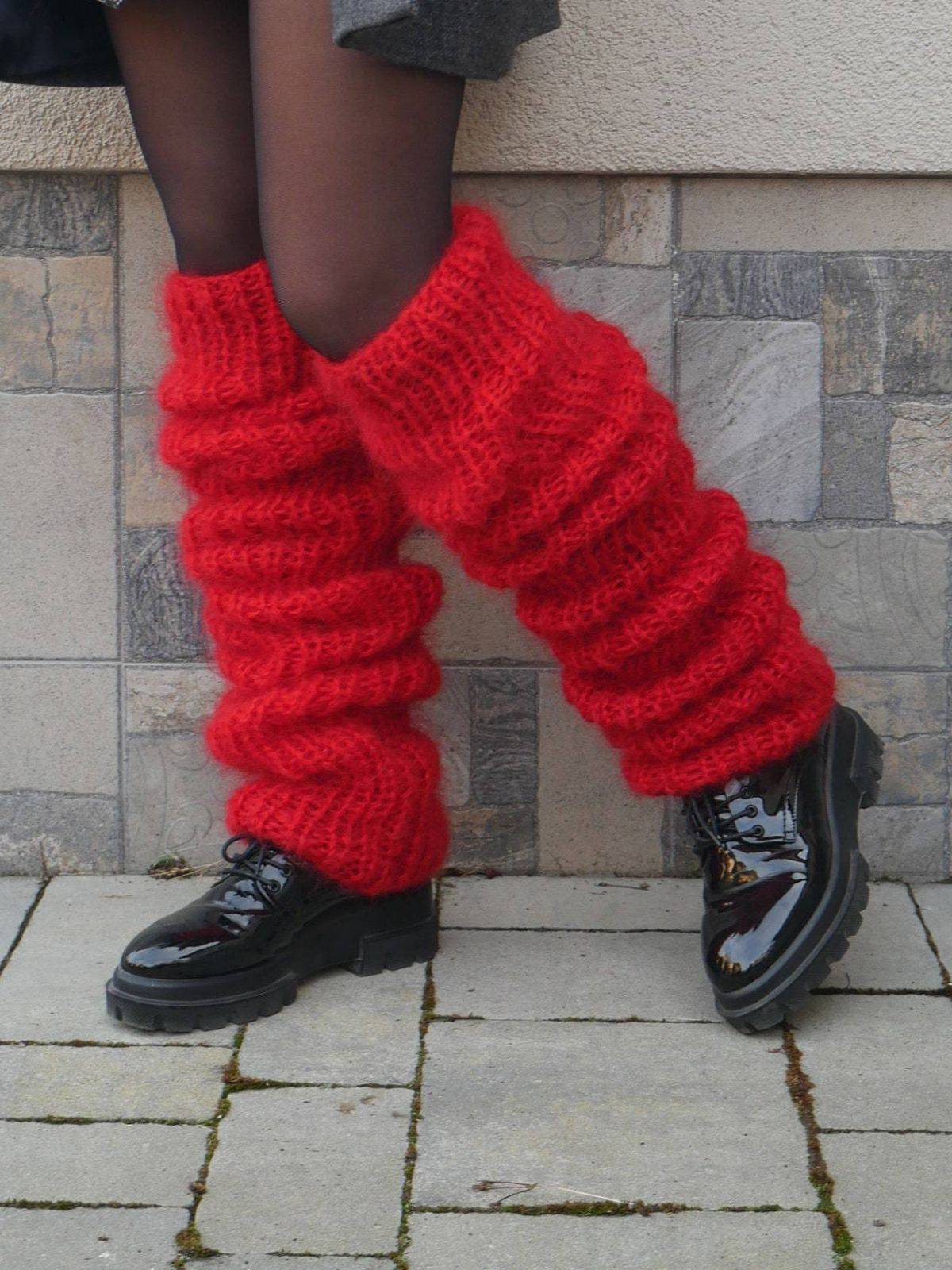 Mohair knitted Long-Pile Socks - Image 5
