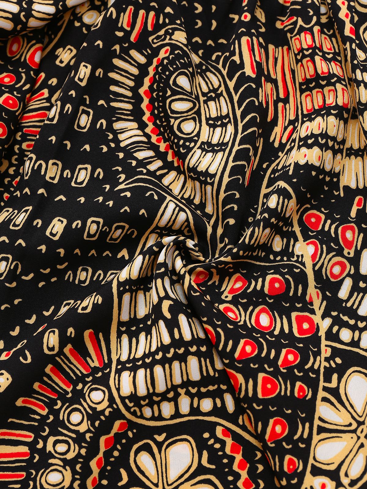 Multiclor 1970s Boho Irregular Print Romper - Image 5