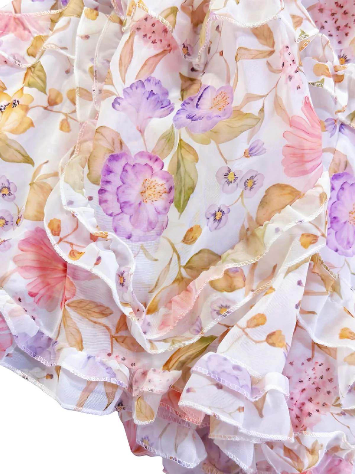 Multicolor 1930s Floral Halter Maxi Dress - Image 4