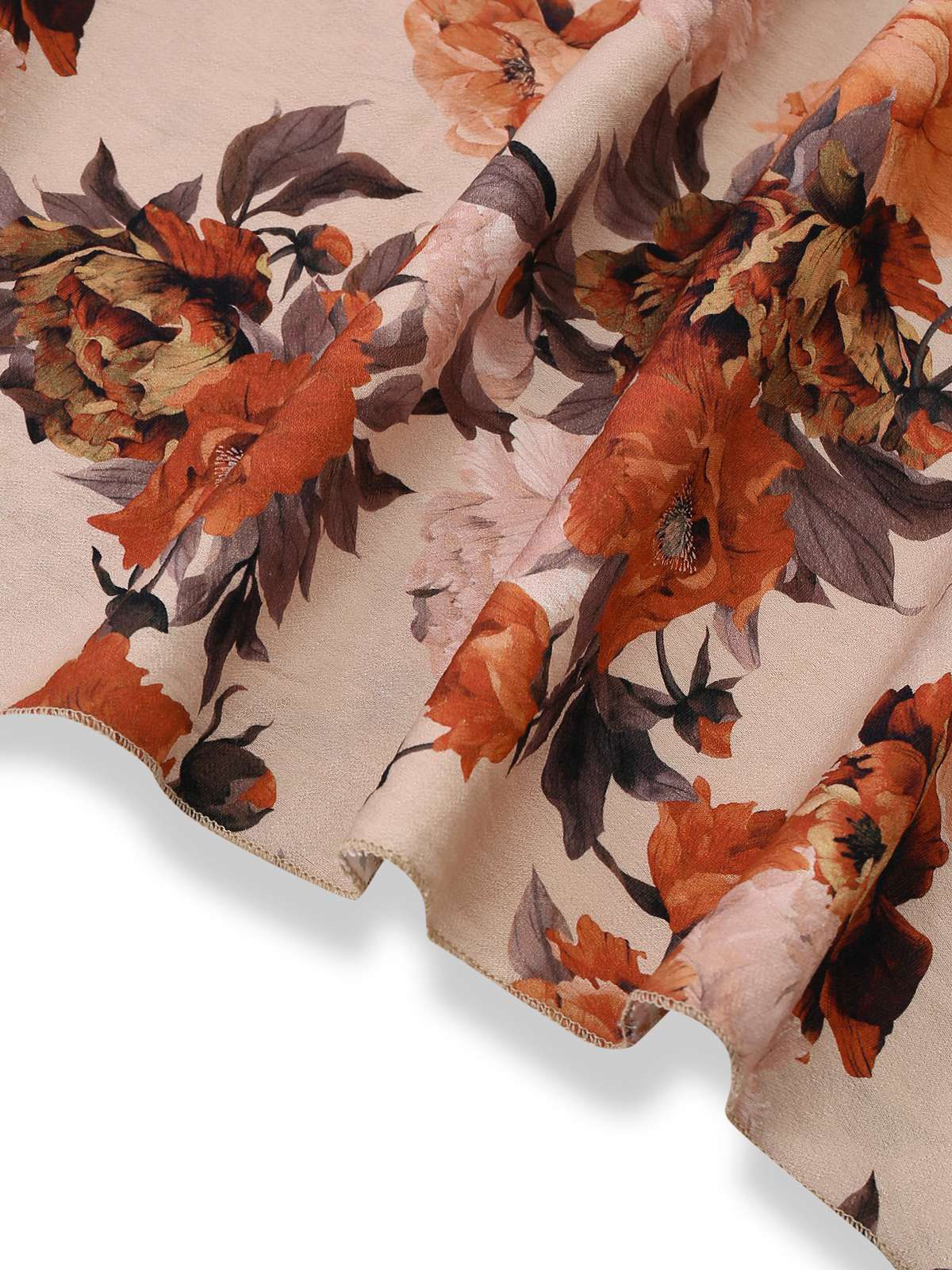 Multicolor 1930s Floral Smocked Cinched Sleeve Dress - Image 5