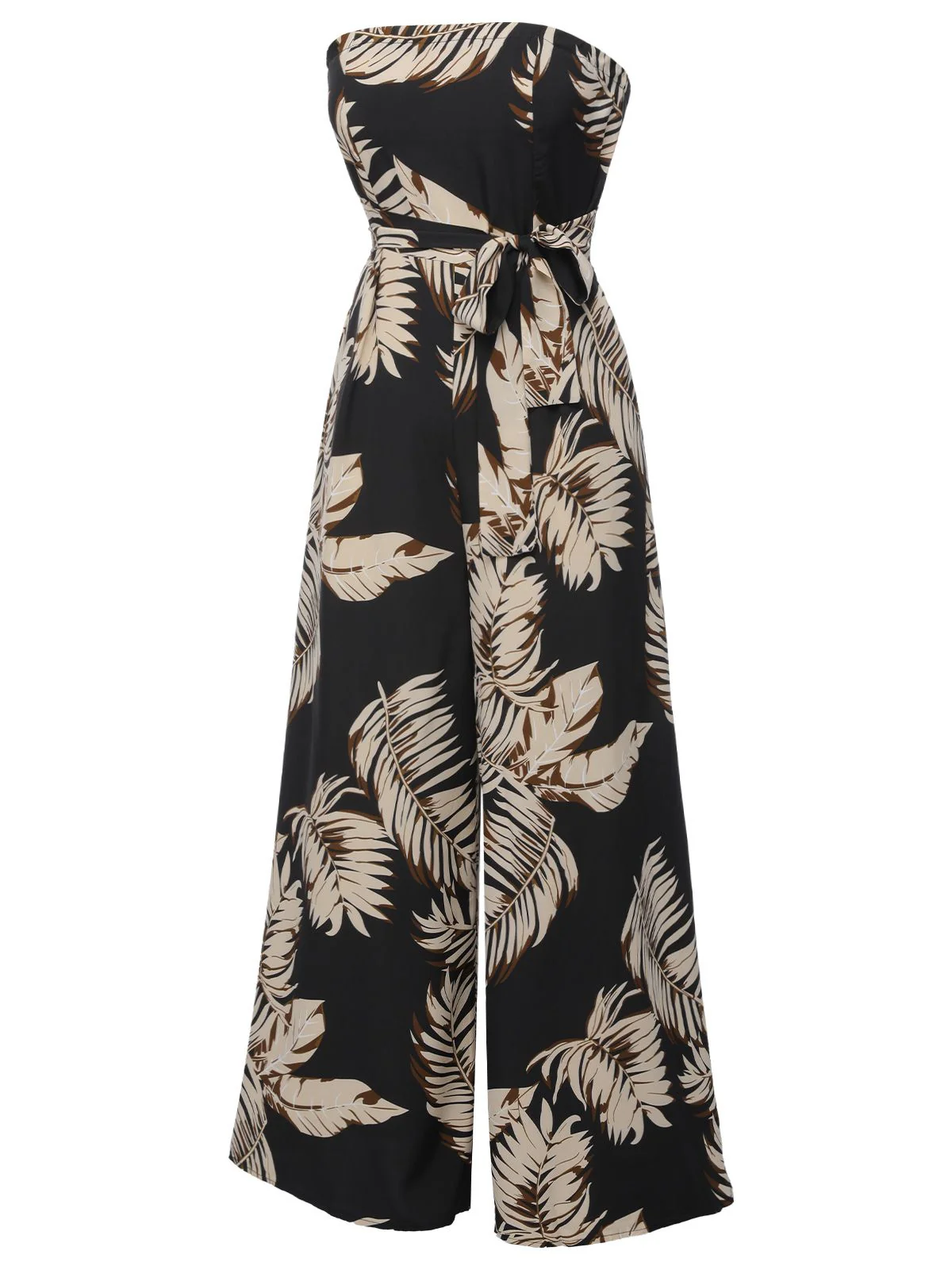 1930s Tropical Tie-Up Bandeau Jumpsuit - Image 2