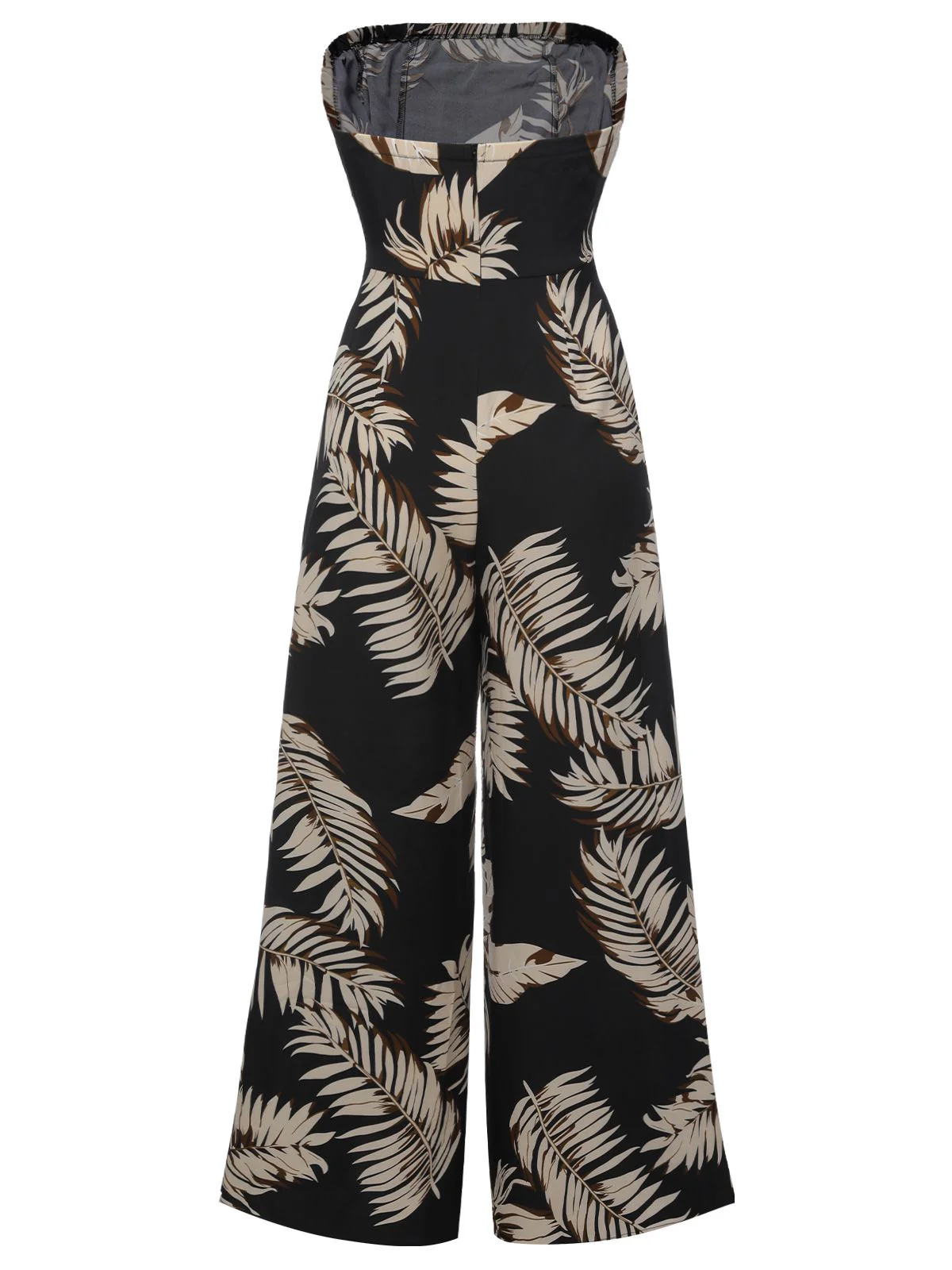 1930s Tropical Tie-Up Bandeau Jumpsuit - Image 3