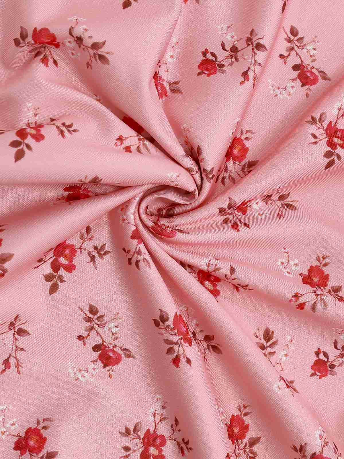 Multicolor 1930s Quilt Floral Print Ruffled Strap Dress - Image 8
