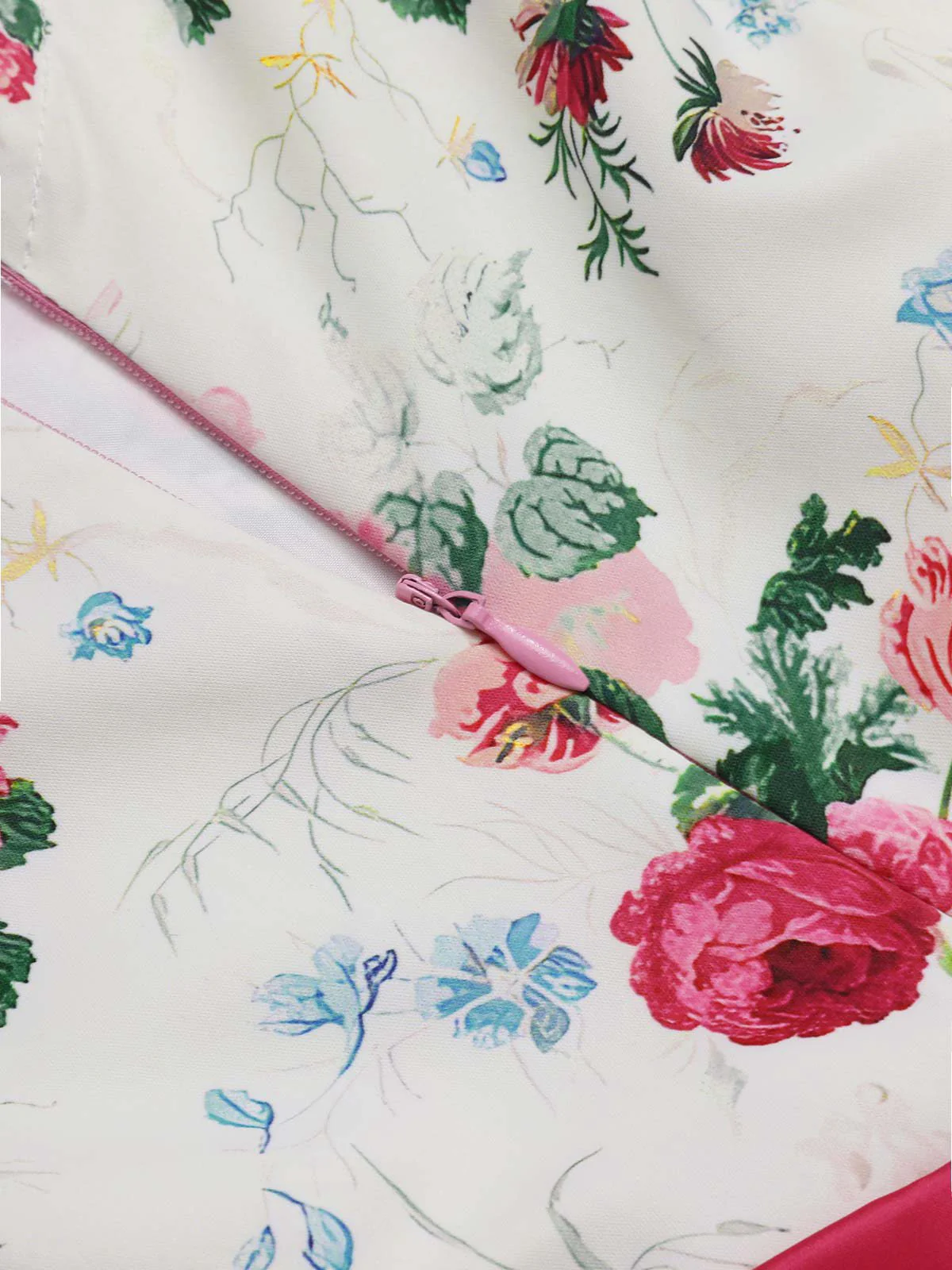 Multicolor 1950s Back Bow Antique Floral Dress - Image 7