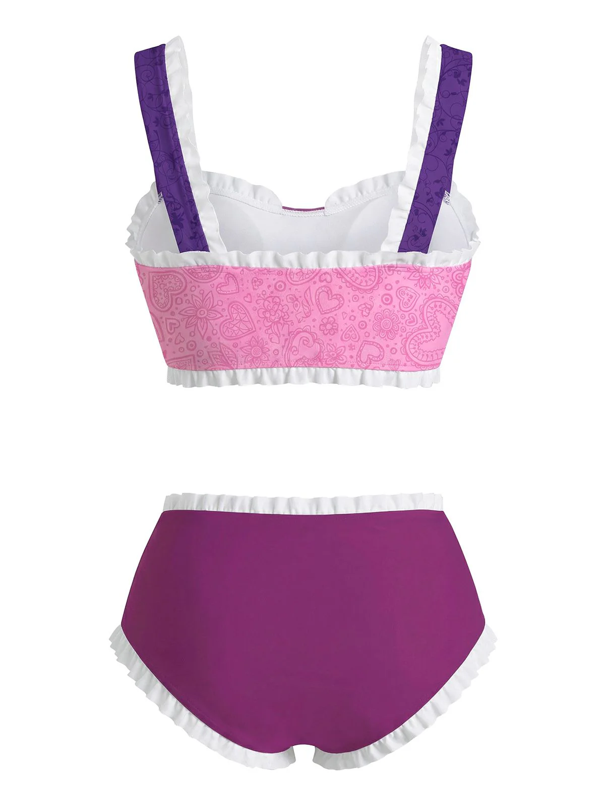Multicolor 1950s Rapunzel Princess Swimsuit - Image 3