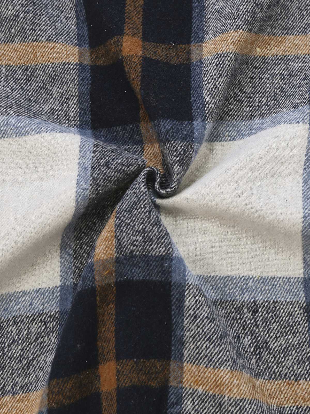 Multicolor 1960s Plaid Belted Shirt Dress - Image 7