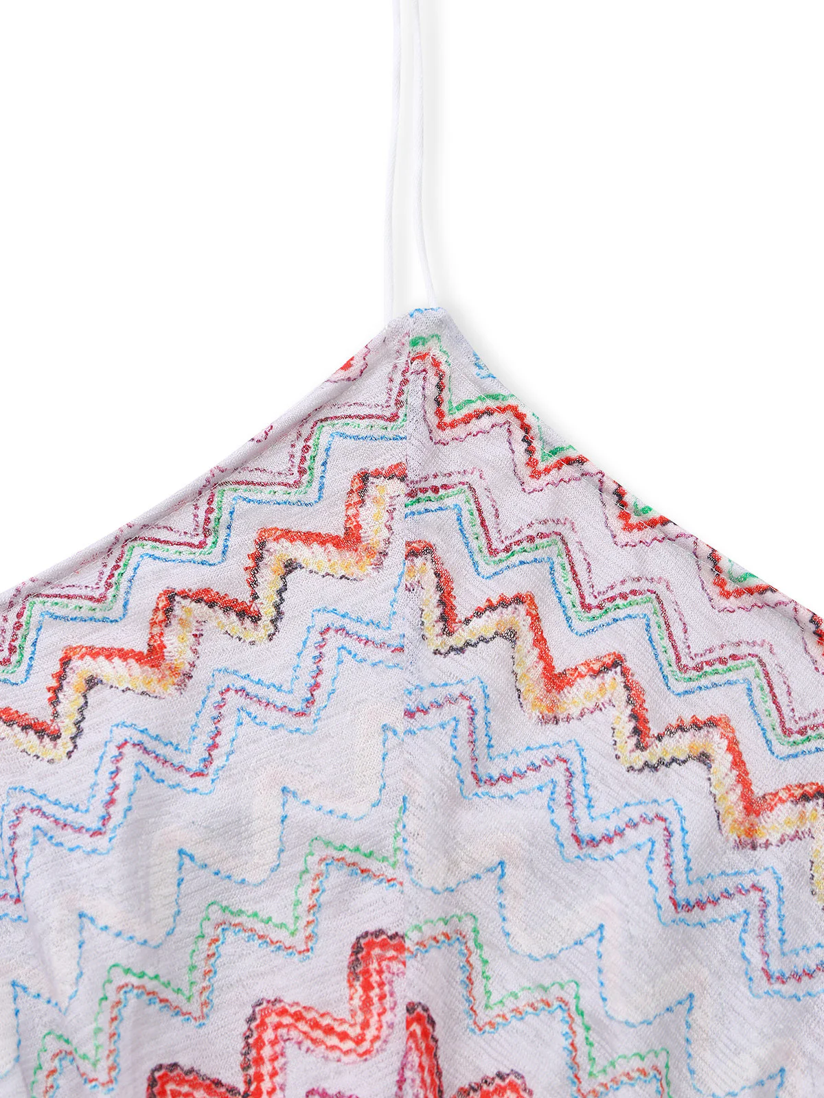 Multicolor 1960s Wave Striped Sleeveless Romper - Image 6
