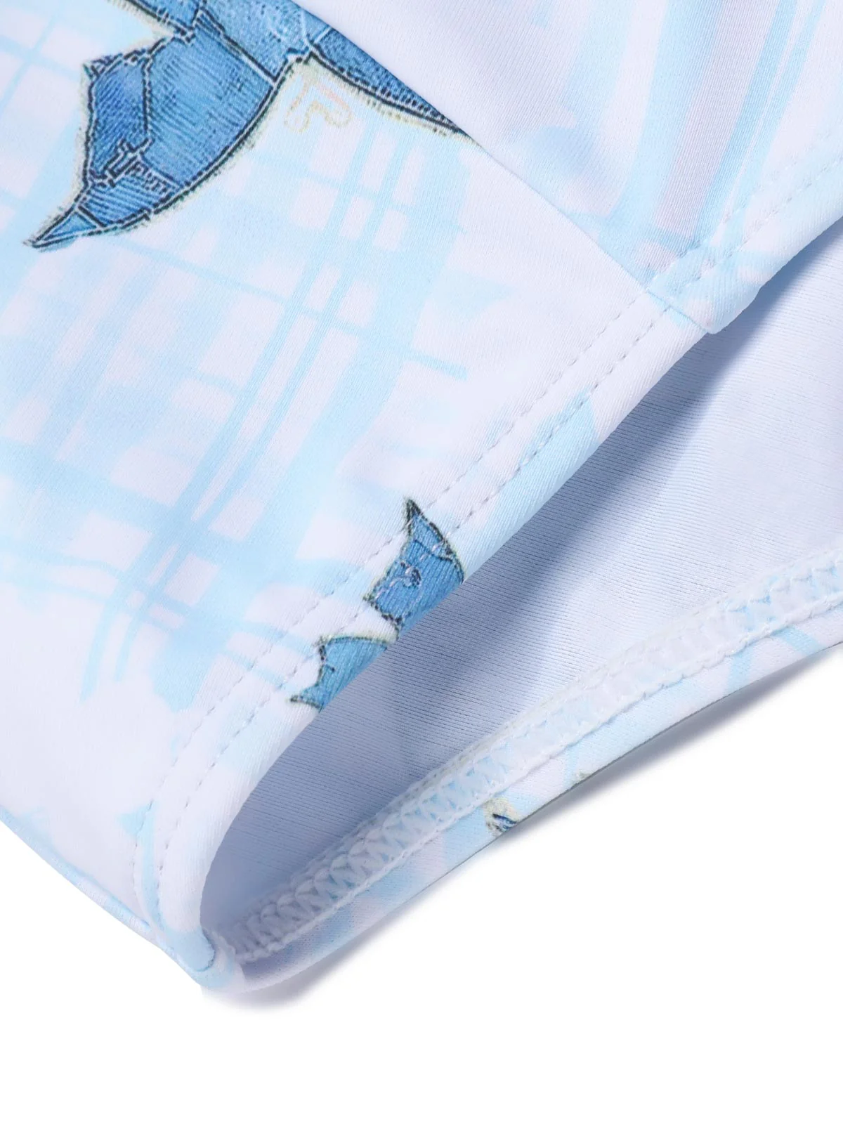 Multicolor 1970s Butterfly Bow Strap Swimsuit - Image 7