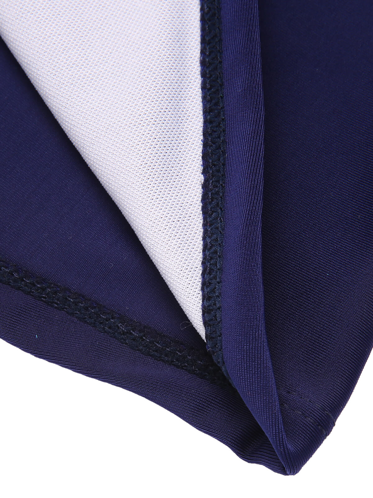 Navy Blue 1930s Stripe Patchwork Swimsuit - Image 7
