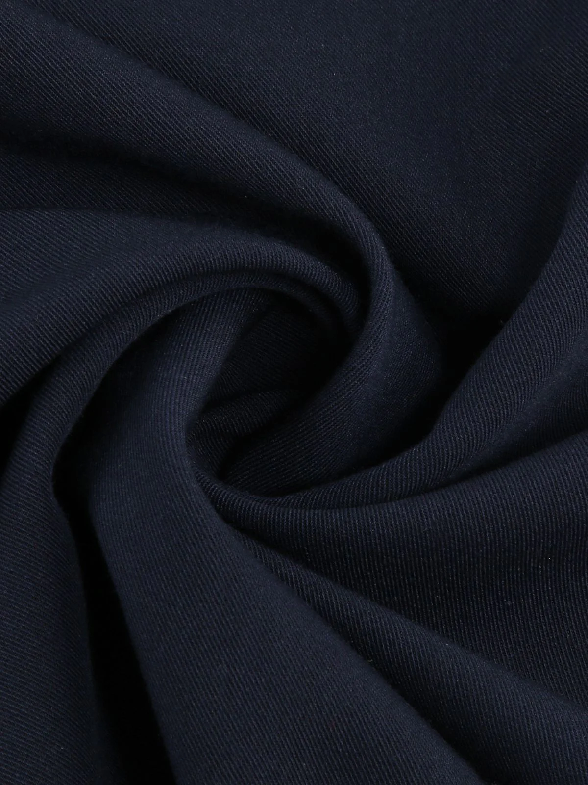 Navy Blue 1950s Solid Belt Swing Dress - Image 8