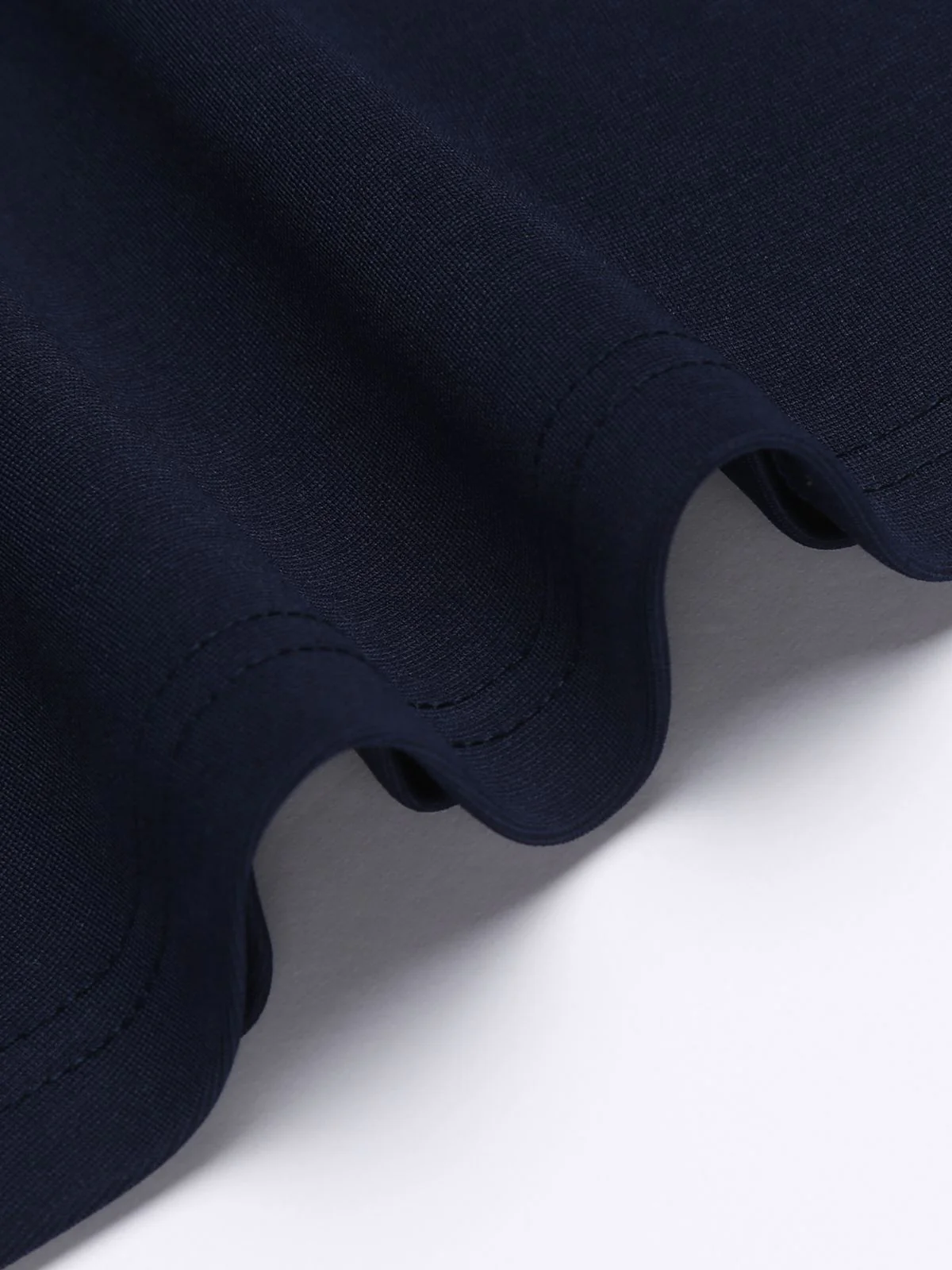 Navy Blue Square Neck Solid Top - Image 3