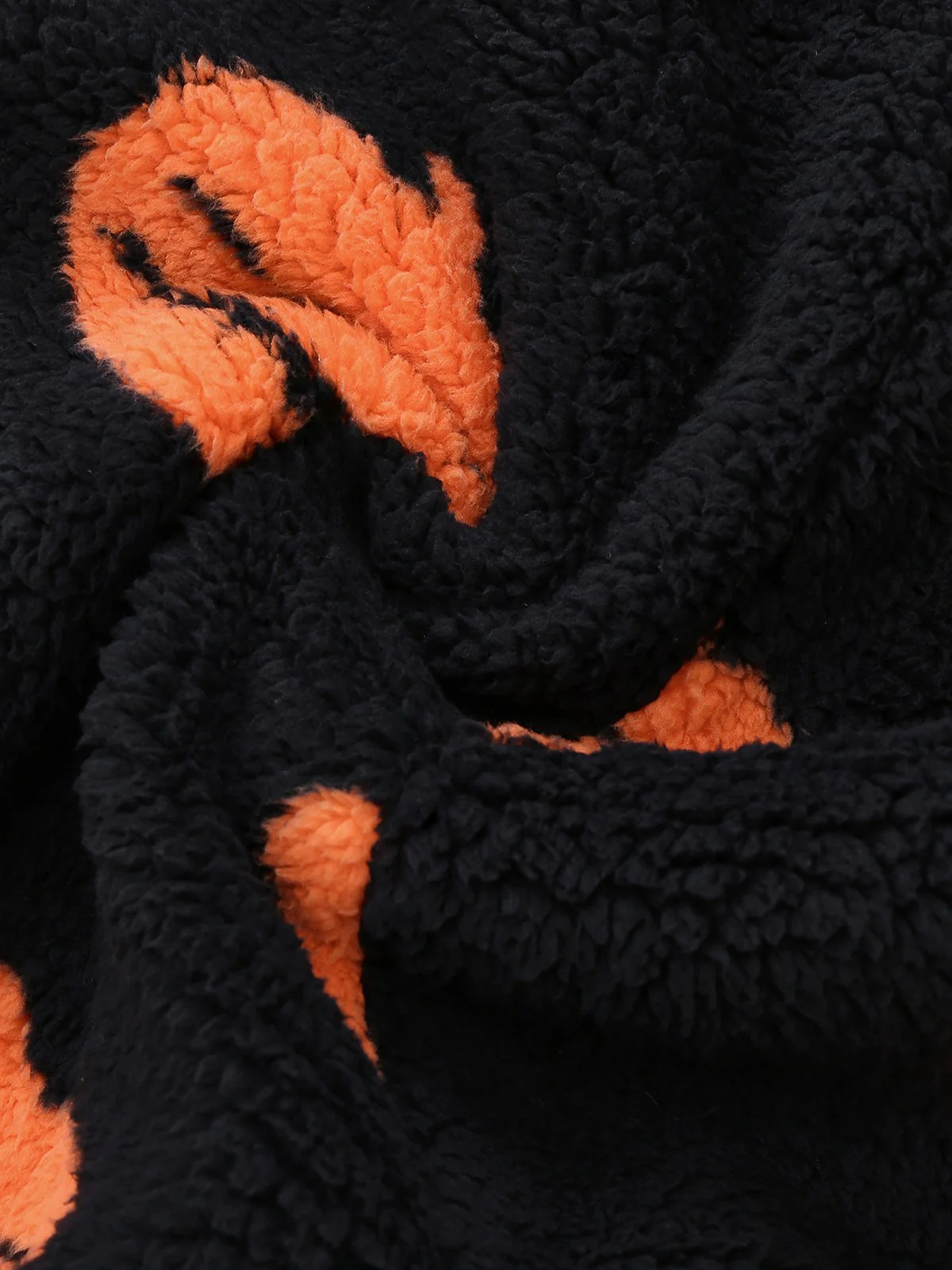 Orange 1930s Halloween Pumpkin Zipper Hooded Jumpsuit - Image 5