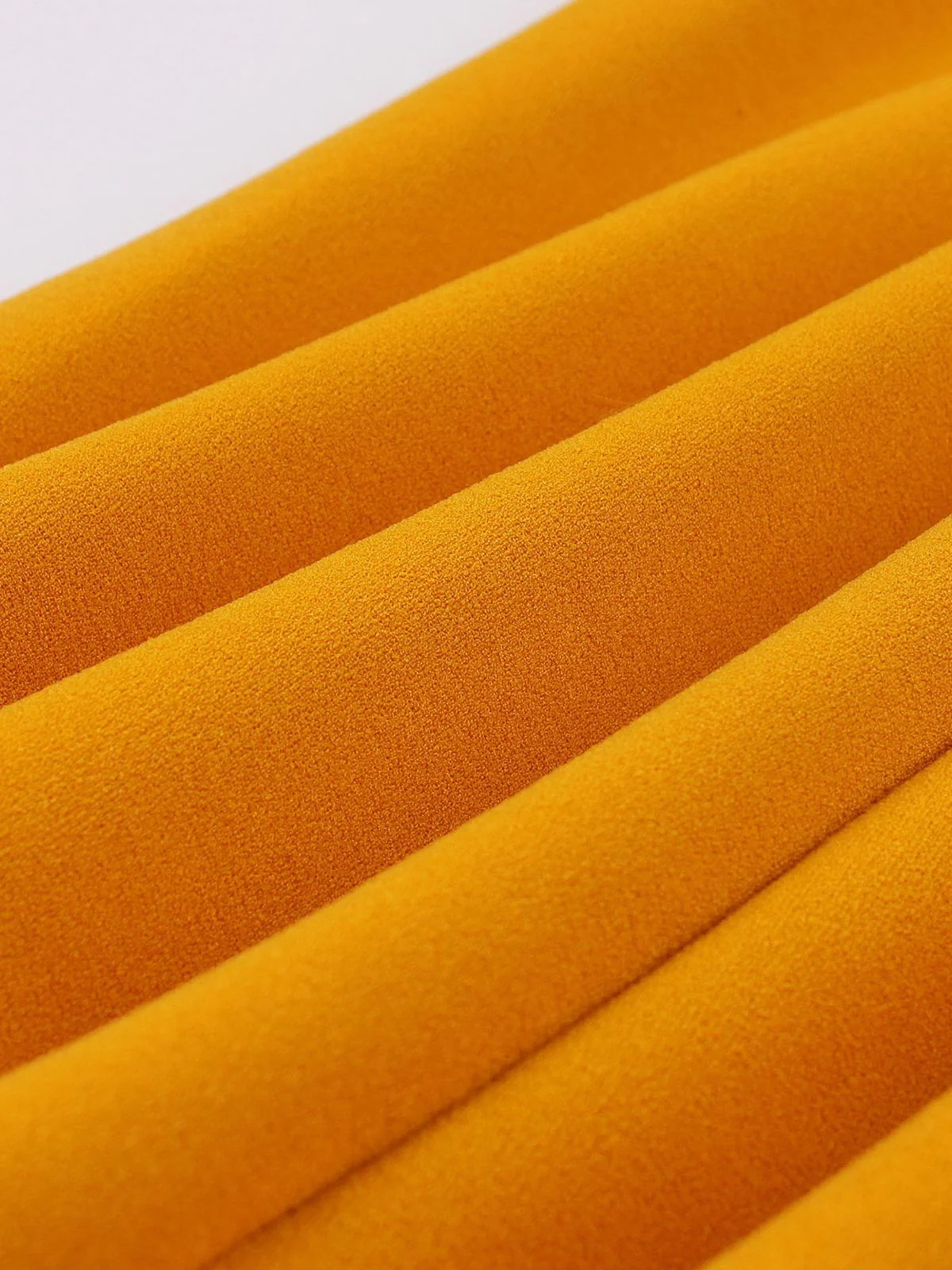 Orange 1940s Solid Lace-up Dress - Image 3