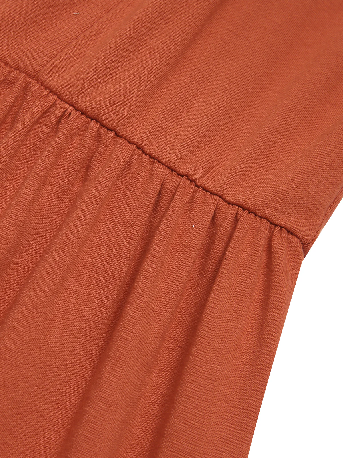Orange 1950s Solid Button Suspender Jumpsuit - Image 4