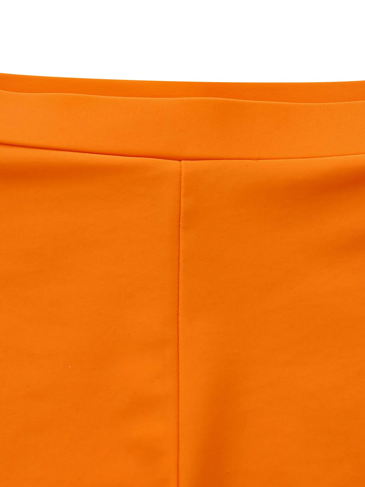 Orange 1960s Floral Backless Bikini Set - Image 6