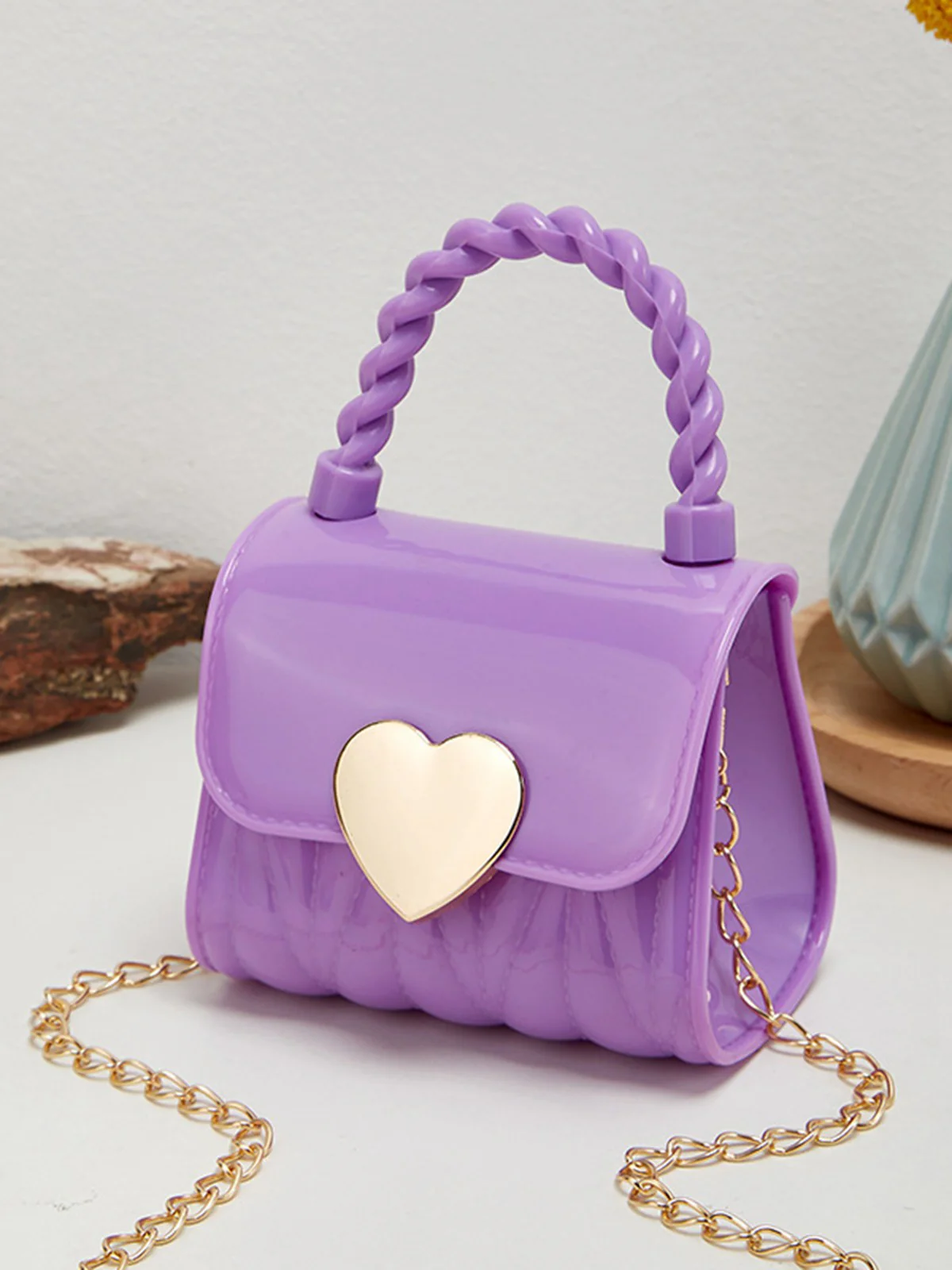 Patent Leather LOVE Handle Mini Handbag - Image 6