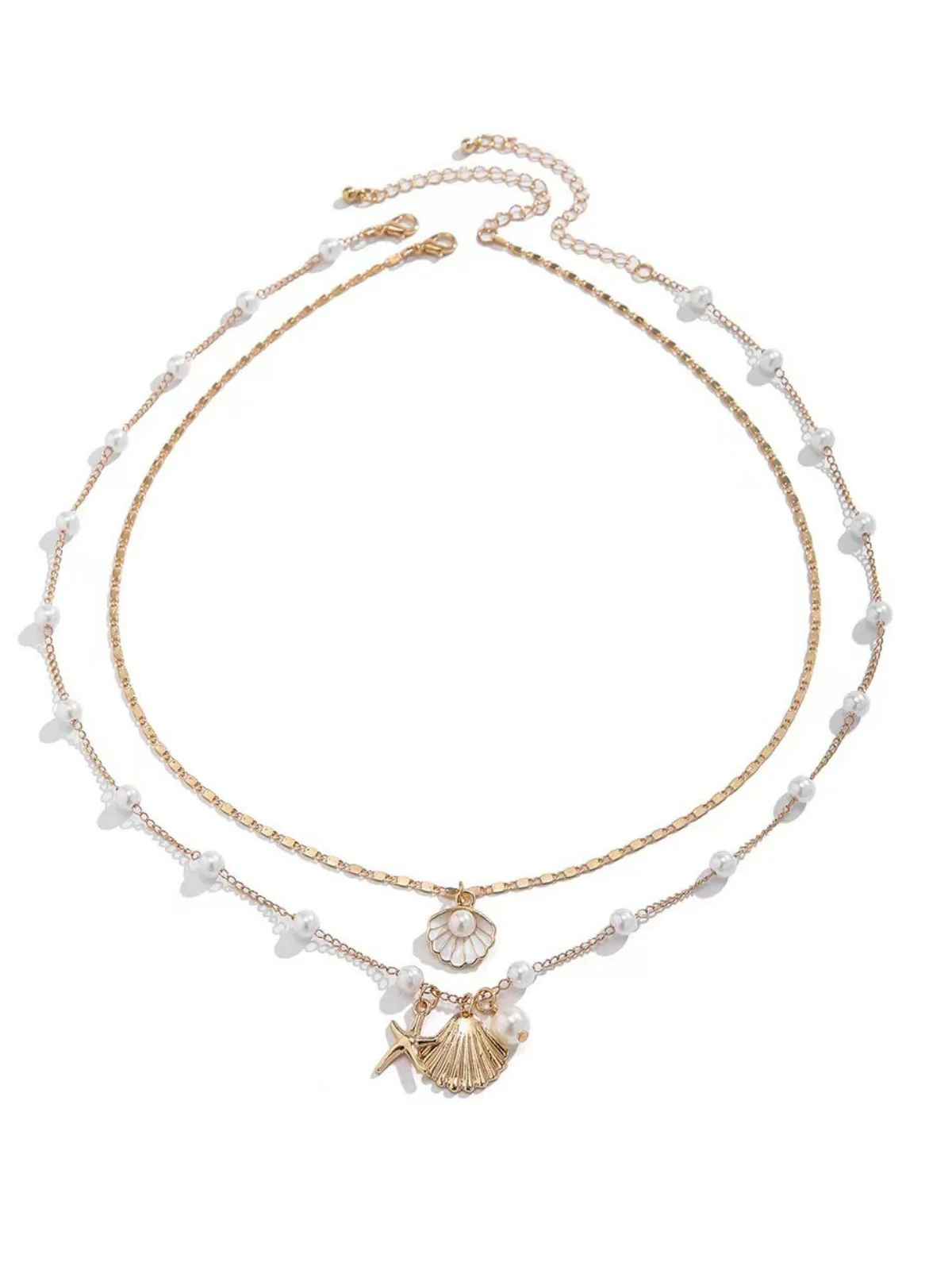 Pentagram Pearl Shell Necklace - Image 4