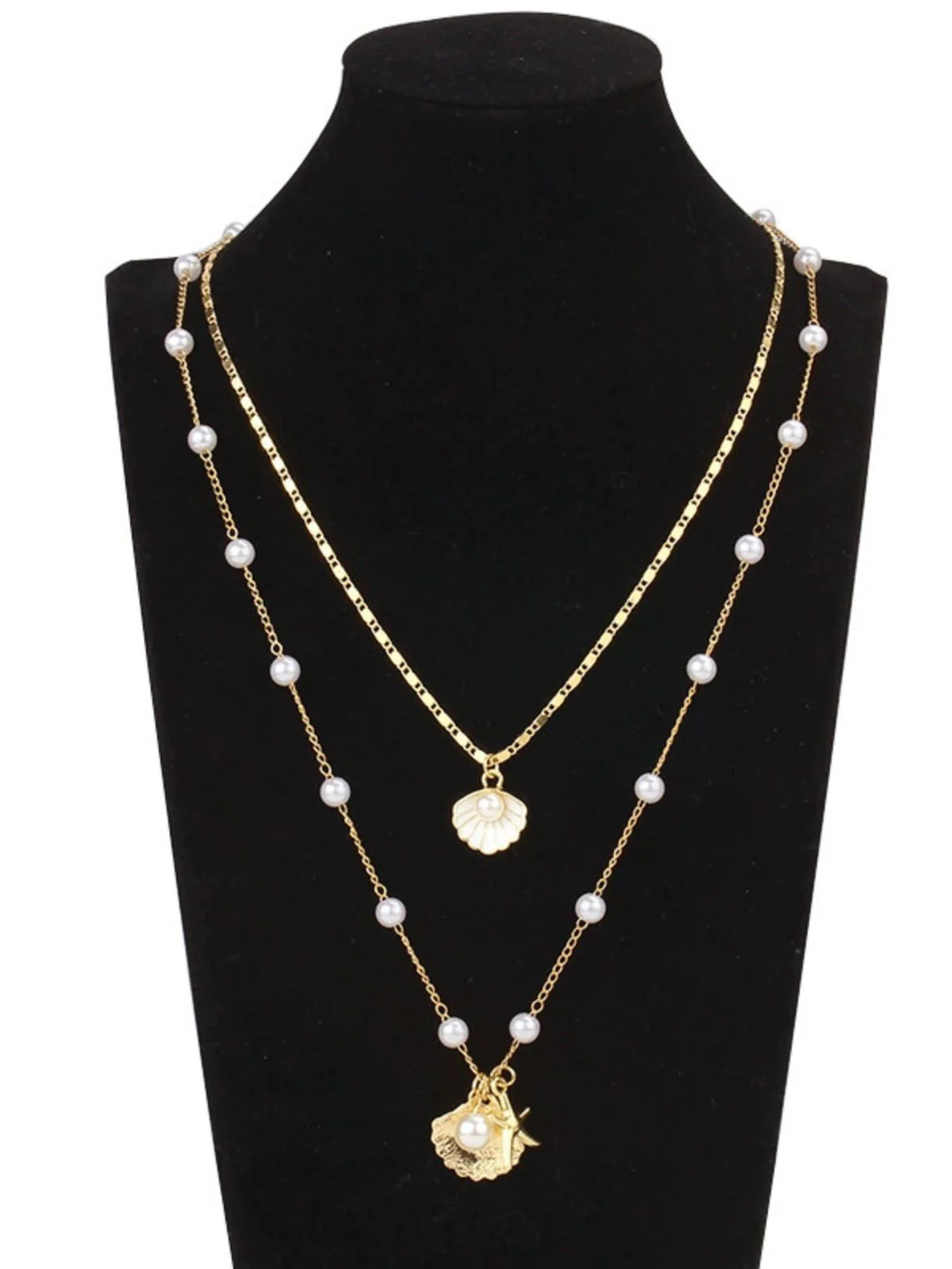 Pentagram Pearl Shell Necklace - Image 5