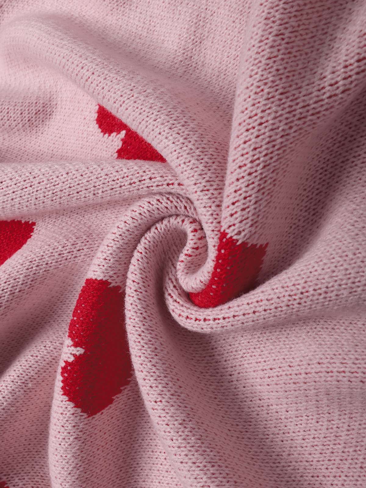 Pink 1930s Heart Long Knitted Cardigan - Image 4