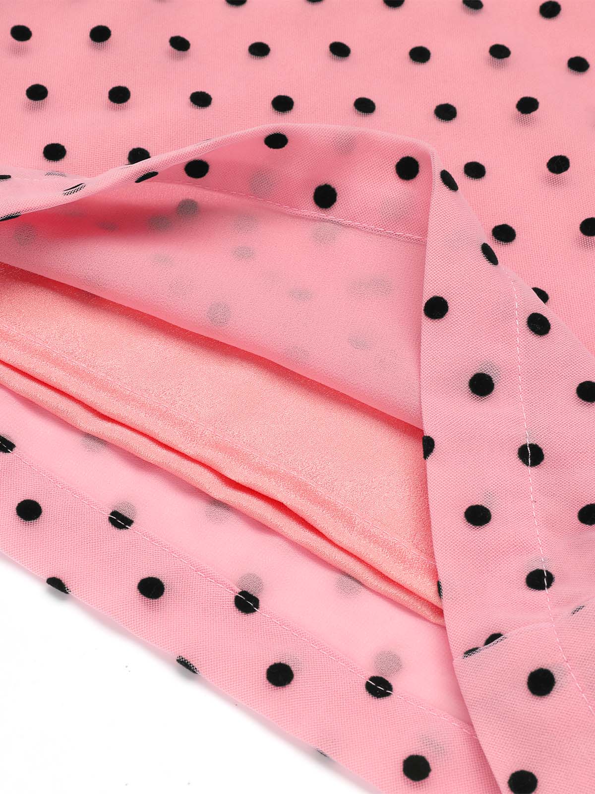 Pink 1930s Polka Dot One-shoulder Jumpsuit - Image 6